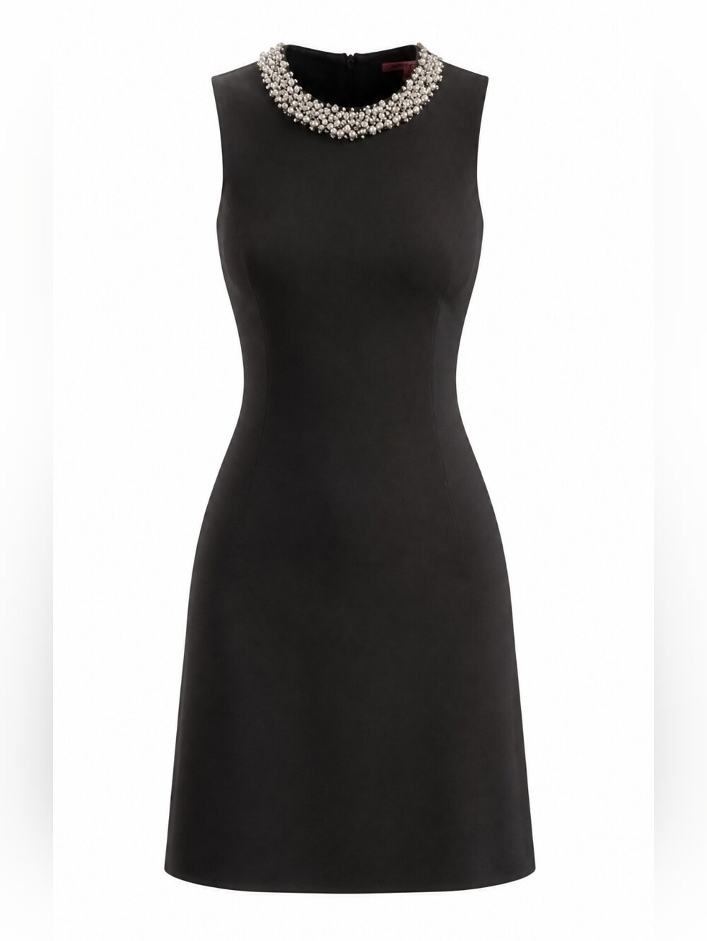 Betsey Johnson Black Dress with Pearl Accents